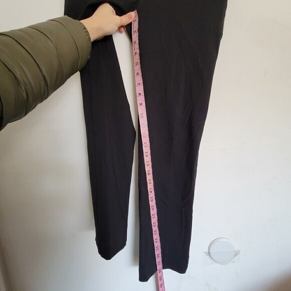 Ann Taylor Petite Silver White Tuxedo Stripe Black Long Trouser Pants Slacks 4P - Picture 10 of 14